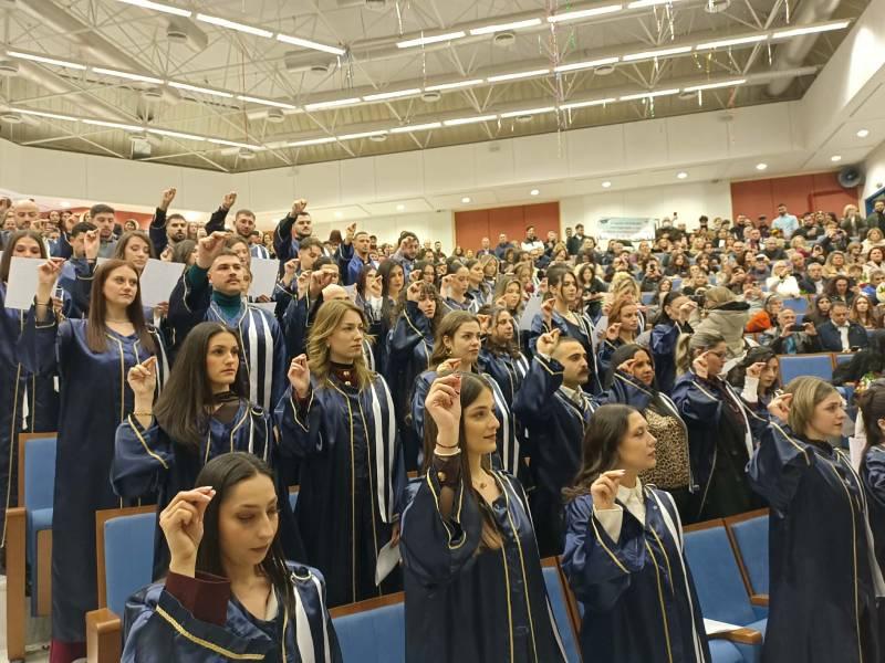 Πανεπιστήμιο Πελοποννήσου: Ορκίστηκαν 55 απόφοιτοι του Τμήματος Επιστήμης και Τεχνολογίας Τροφίμων