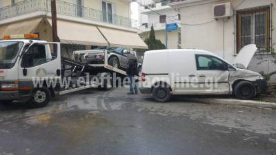 Τροχαίο στη διασταύρωση Μπουλούκου και Κουτήφαρη στην Καλαμάτα