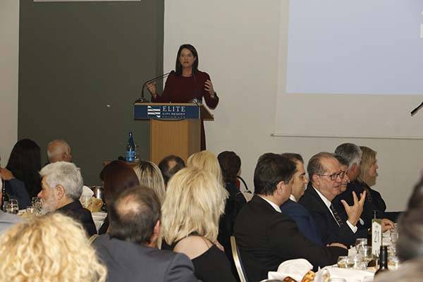 Απολογισμός του κυβερνητικού έργου από τη Νίκη Κεραμέως στην πίτα της ΝΟΔΕ Ν.Δ. Μεσσηνίας