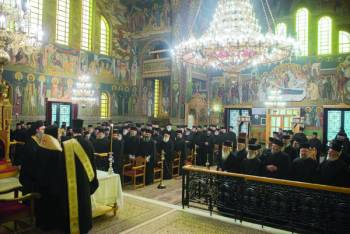 Ιερατική σύναξη στη Μητρόπολη Μεσσηνίας (φωτογραφίες)