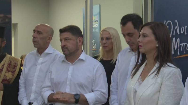 Μπρατάκος – Χαρδαλιάς στα εγκαίνια της Παναγιωτοπούλου