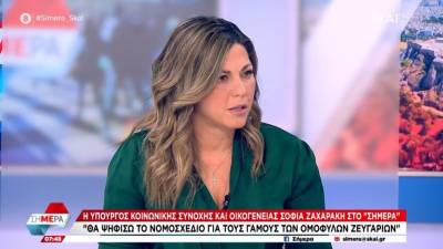 Ζαχαράκη: Θα ψηφίσω το νομοσχέδιο για τους γάμους των ομόφυλων ζευγαριών (Βίντεο)