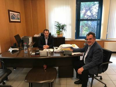 Συνάντηση Τσώνη με Δέδε για τα αρδευτικά φράγματα σε χωριά της Μεσσήνης